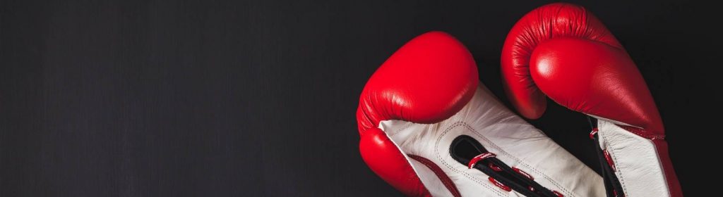 A pair of red boxing gloves at Fit Club Amersham