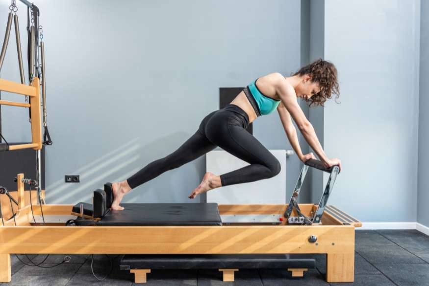 A woman doing pilates in Amersham